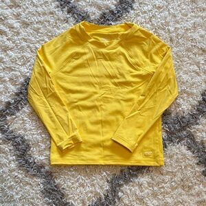 Vineyard Vines Boys Size 5 Sunny Yellow Raglan Rashguard